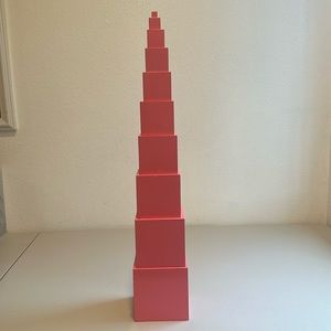 Montessori Pink Tower - Alison's Montessori
